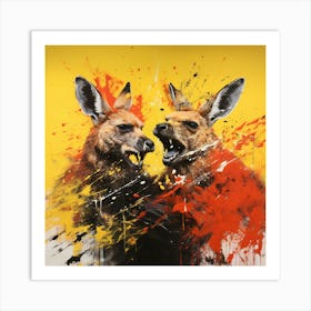 Kangaroos Art Print