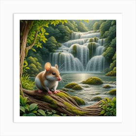 Mouse In The Forest 11 Art Print