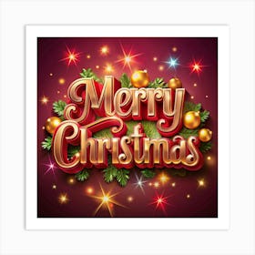 Merry Christmas Art Print