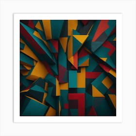 Abstract Geometric Pattern Art Print