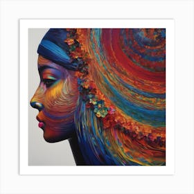 Spiral art of Women Art Print