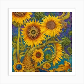 Sunflowers 10 Art Print