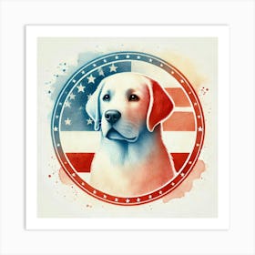 Watercolor Labrador Retriever 3 Art Print