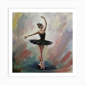 Ballerina Oil Painting 2 Art Print
