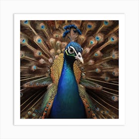 Peacock Art Print