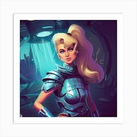 Sci-Fi Girl Art Print