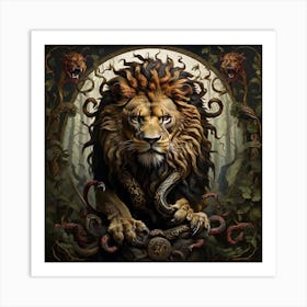 Lion Of The Forest Art Print