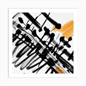 Brushstrokes Art Print