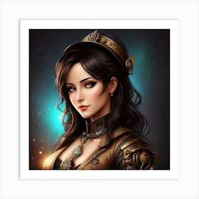 Steampunk Siren Art Print