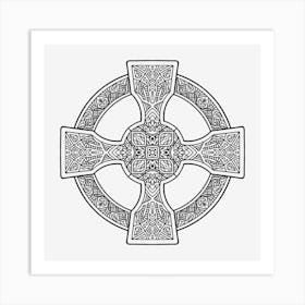 Cross Mandala 09 Art Print