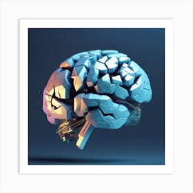 Brain In 3d 4 Póster