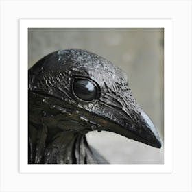 Crow Statue Art Print