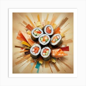 Sushi Art 5 Art Print