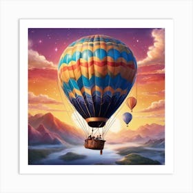 Hot Air Balloon Art Print