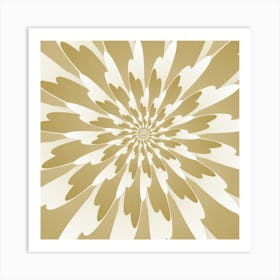 Spiral Flower Background Art Print