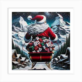 Santa Claus S Present Of Peace 12 Art Print