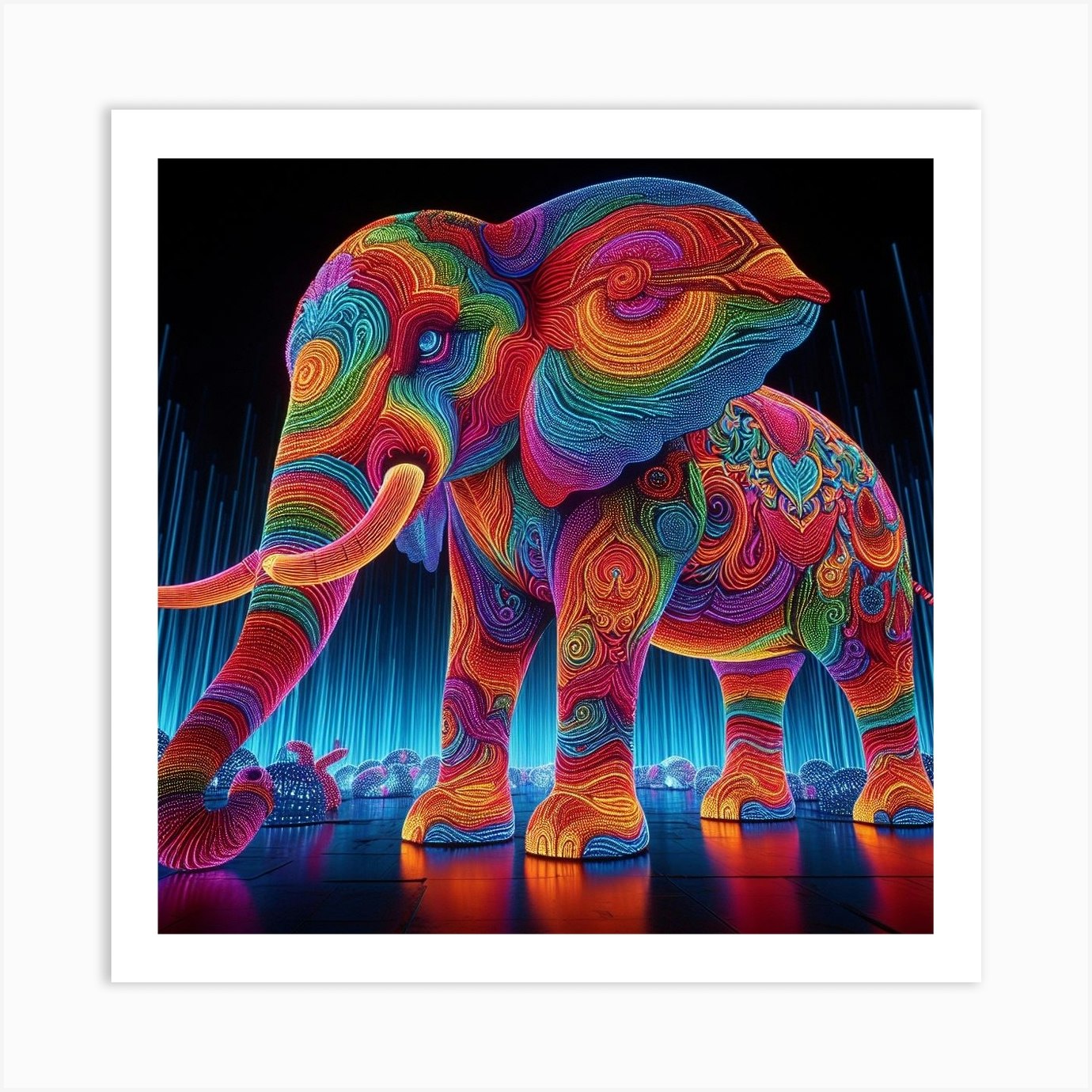 Elephant Print: 4 – Canvas & More