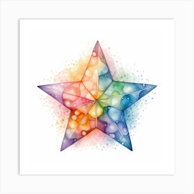 Rainbow Star Art Print