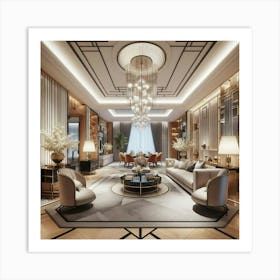 Luxury Living Room 1 Art Print