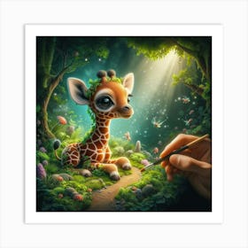 Giraffe Art Print