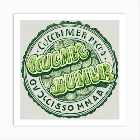 Cucumber Bunner Art Print