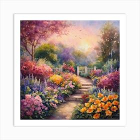 Garden Path 2 Art Print