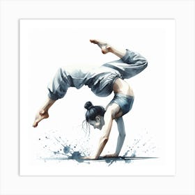 Acrobatic dance 1 Art Print
