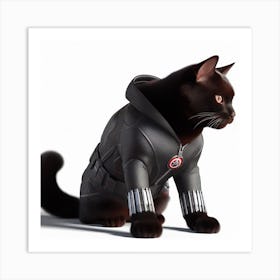 Black Widow avengers Cat Art Print