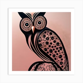 Pretty Owl 1 Art Print