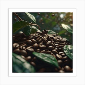 Coffee Beans On A Tree 77 Art Print