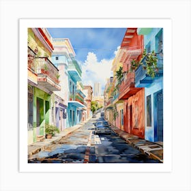 Cuba Street Art Print