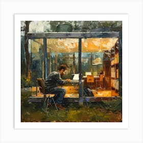 A Startup Incubator Oil Painting Illustration 1718666902 4 Art Print