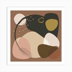 Memphis Design Abstract Midcentury Art Boho Retro Style Art Print