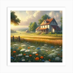 House In The Countryside Art Print