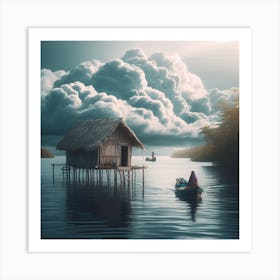 House On The Lake Art Print