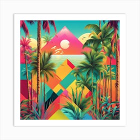 Tropical Landscape 2 Art Print