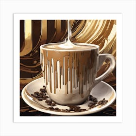 Coffee Drips Art Print