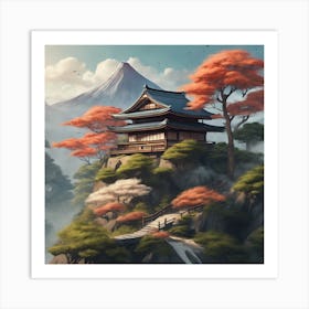 Japanese Temple 2 Art Print