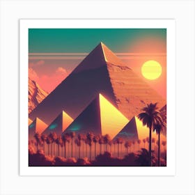 Egyptian Pyramids 5 Art Print