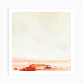 Red Cornish landscape Art Print