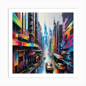 Cityscape 83 Art Print