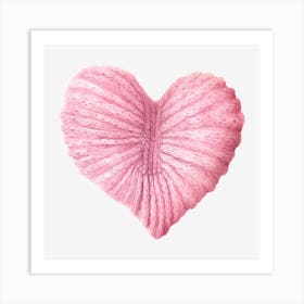 Heart Knitting Pattern Art Print