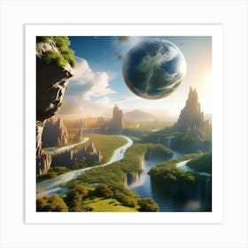 Planet In The Sky Art Print