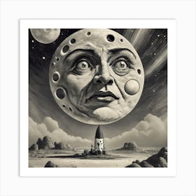 A Trip To The Moon By Georges Mlis Lushill St 1 Art Print