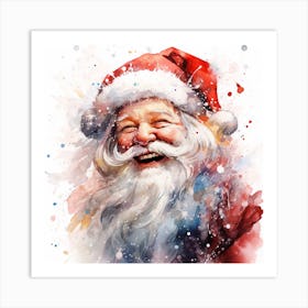 Santa Claus Smiling Art Print