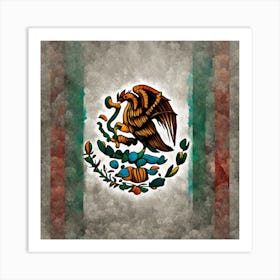 Mexican Flag 22 Art Print