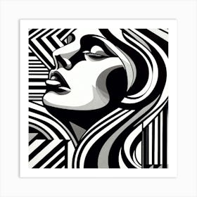 Black & White Beauty Art Print