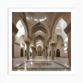 Interior Of A Mosque Art Print