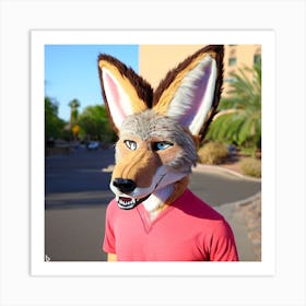 Fox Mask 5 Art Print