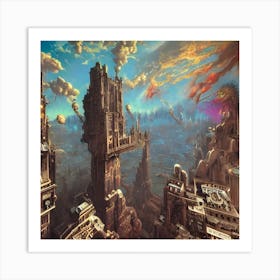 Futuristic City 7 Art Print